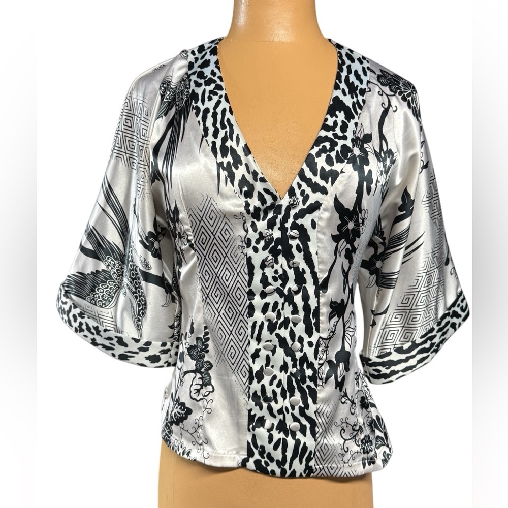 Blanco, Kimono Style, Blouse